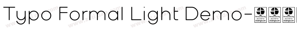 Typo Formal Light Demo字体转换